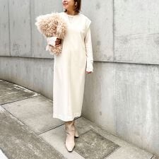 ウォッシャブルフラノ風ジャンパーワンピース