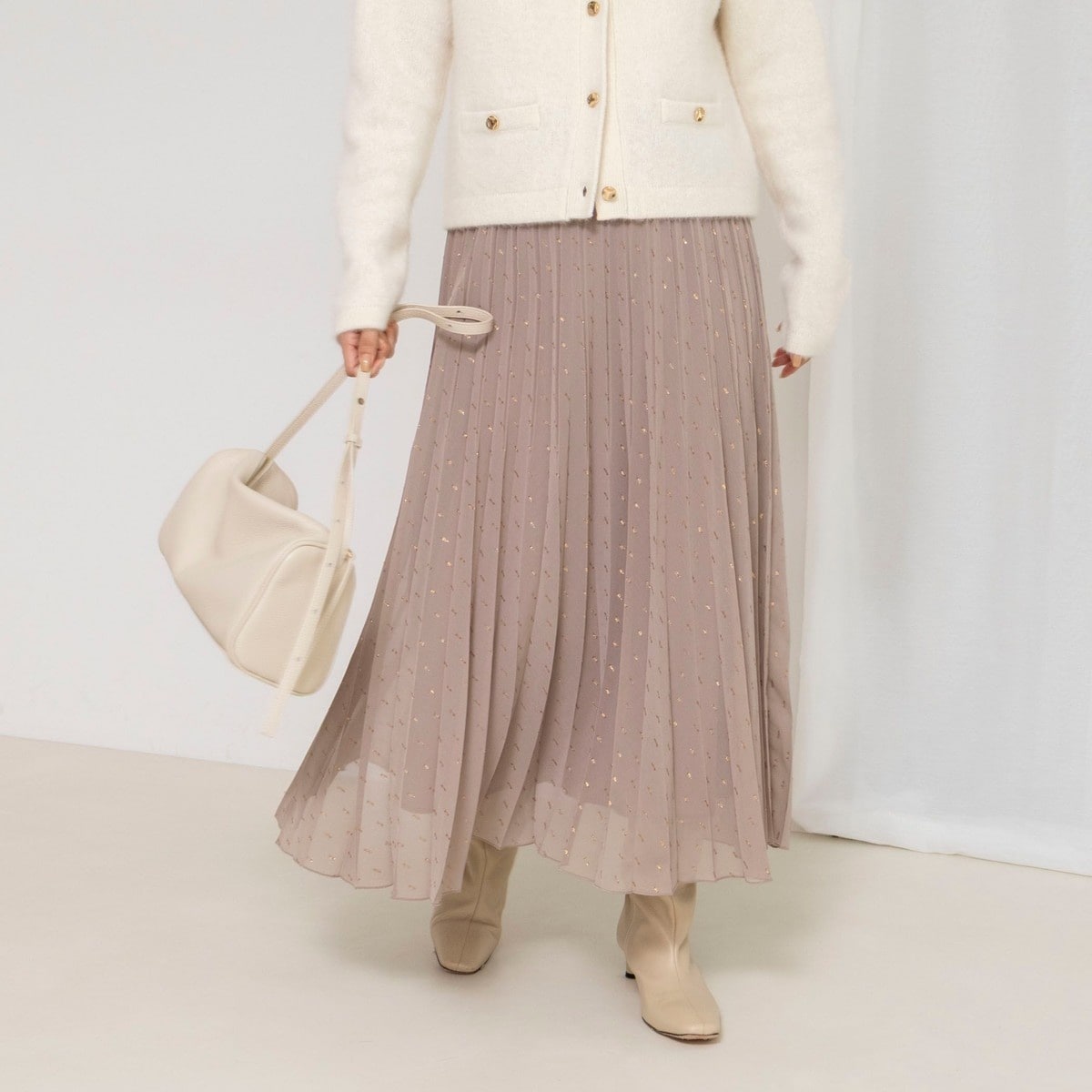 ウォッシャブルラッセルチュールプリーツスカート | ノーリーズ