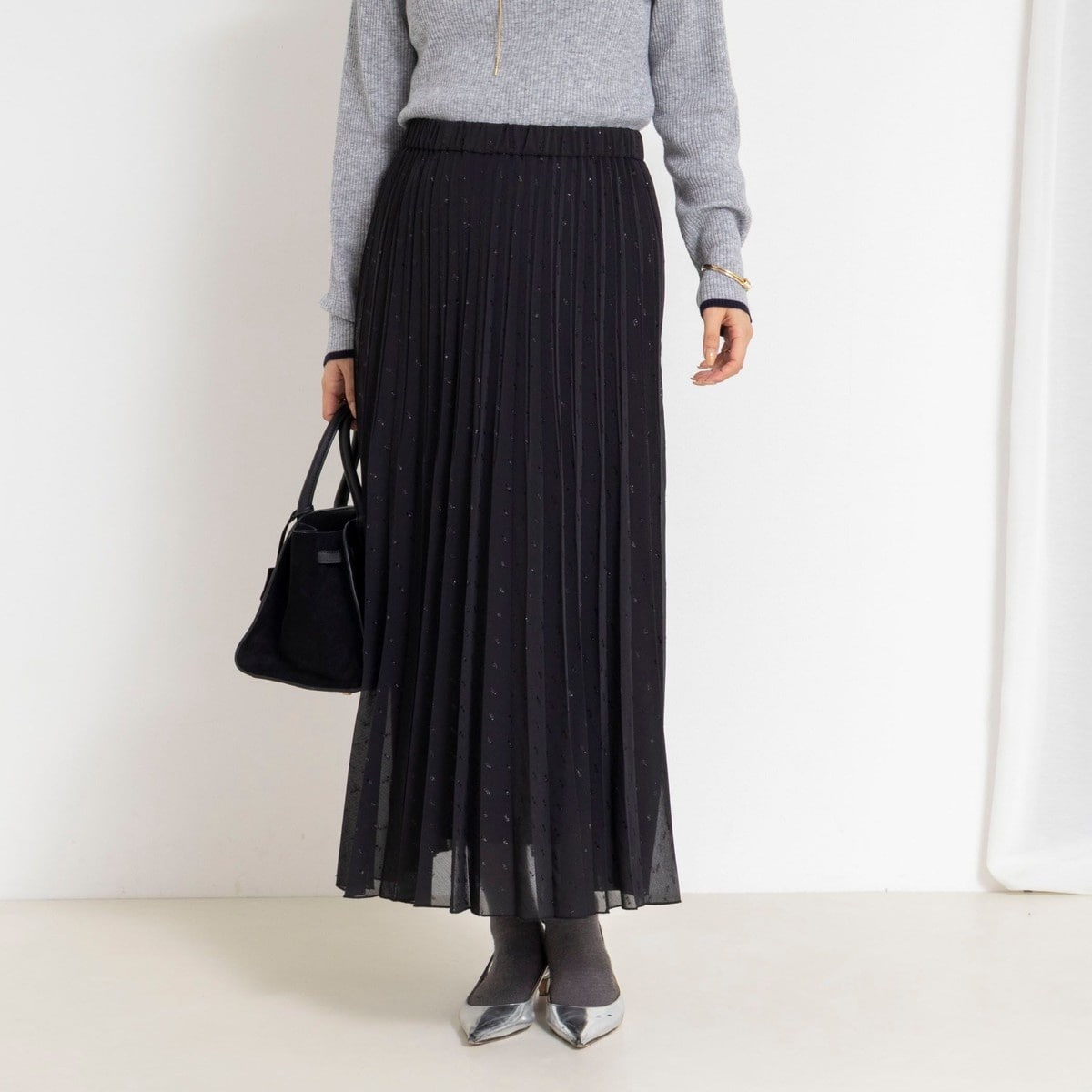 ウォッシャブルラッセルチュールプリーツスカート | ノーリーズ
