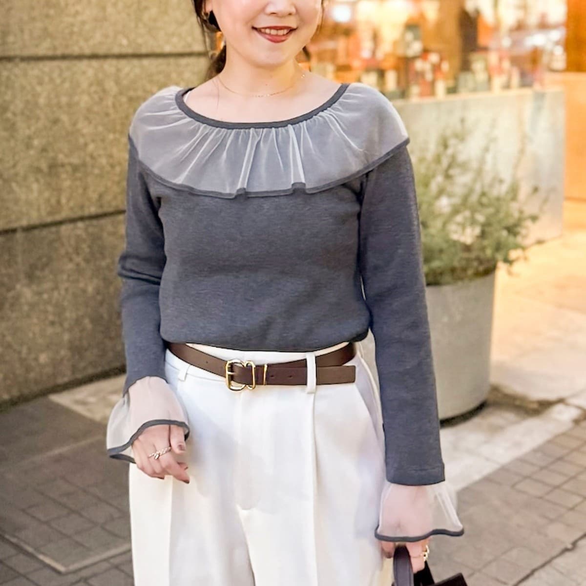 手洗い可能》レース襟付きプルオーバーニット | ノーリーズ(NOLLEY'S