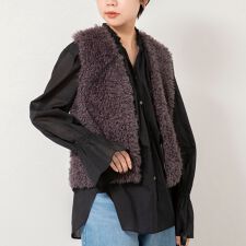 ウォッシャブルシアーコットンフリル襟ブラウス