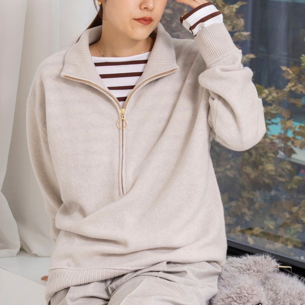 WEB&一部店舗限定】PUREカシミヤタートルネックニット | リエミラー