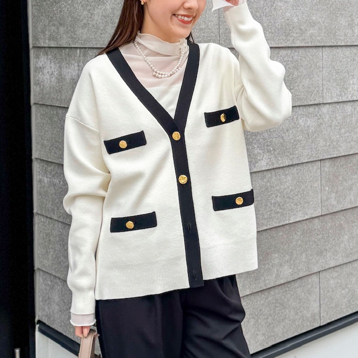 【新品未使用(試着のみ)】NOLLEY’S フワフワクルーネックジャケット 楽天市場】＜飯豊まりえさん着用＞《手洗い可能》フワフワクルーネック