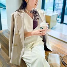 《セットアップ対応》ウォッシャブルハイスペック麻調ダブルジャケット