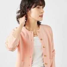 《手洗い可能》ビオグレースミラノリブジャケット