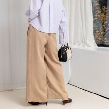 【WEB＆一部店舗限定サイズアイテム】ウォッシャブルセルロースワイドパンツ