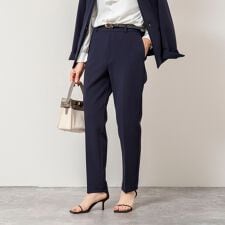 《セットアップ対応》ウォッシャブルWクロス2WAYストレッチテーパードパンツ