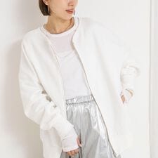 ウォッシャブル2WAYロングジップスウェット