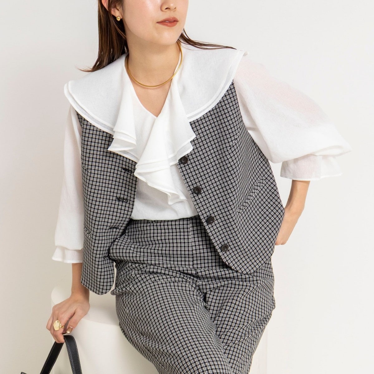 セットアップ対応》カラーツイードショートジレ | ノーリーズ(NOLLEY'S