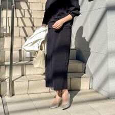 《セットアップ対応》ウォッシャブルライトダンボール2WAYタイトスカート