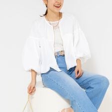 ウォッシャブル撥水ポケッタブルボリュームブルゾン