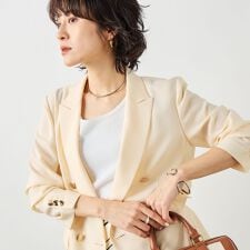 《セットアップ対応》ウォッシャブルスラブオックスダブルジャケット