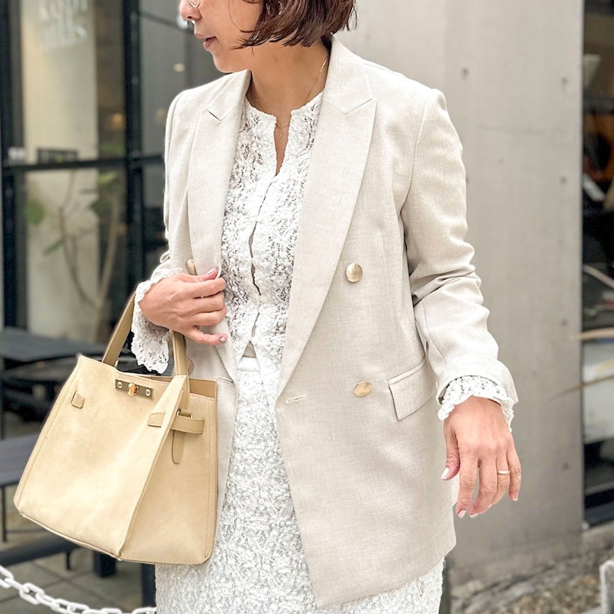 セットアップ対応》ウォッシャブルトロテーラードジャケット