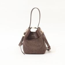 【LORISTELLA/ロリステッラ】キューブワンハンドル雑材コンビバッグ