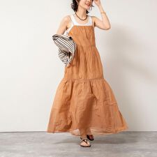 【MARILYN MOON/マリリーンムーン】sheer starched cotton lace