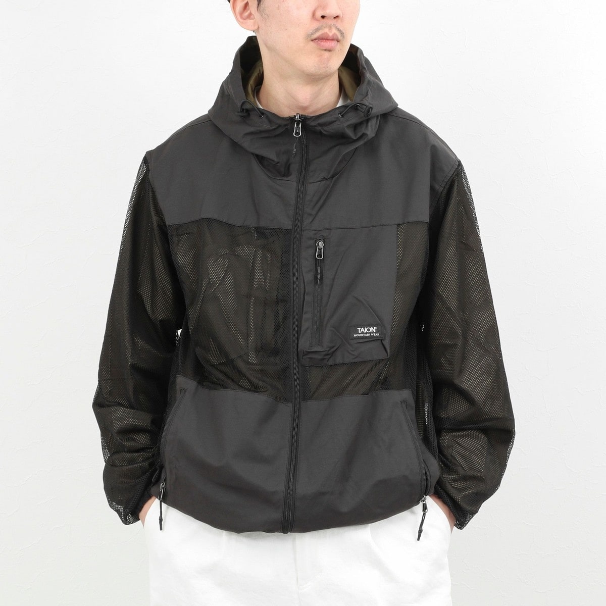 [�}���C]�yTAION/�^�C�I���zNON DOWN MOUNTAIN R/S HOOD JK 26SS/�m�[���[�Y �O�b�h�}���iNOLLEY�fS goodman�j �u���b�N