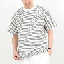シルケットボーダーTシャツ / クルーネック / 26SS