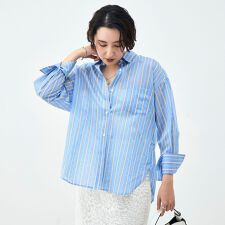 ウォッシャブルMARSALAシアーストライプ3WAYシャツ