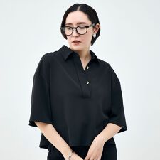 《セットアップ対応》ウォッシャブルイージーツイルシャツ