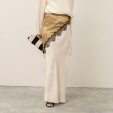 《セットアップ対応》【MAQWEL/マクウェル】ウォッシャブルサテンスカート