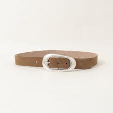 【LEFIJE/レフィエ】オーバルバックルベルト（スエード）