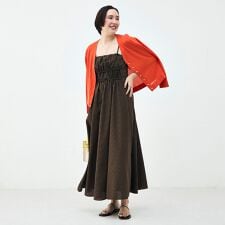 ウォッシャブル2WAYギャザーキャミワンピース