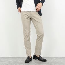 《ビジカジ対応》綿麻COOLMAX スリムフィットパンツ 26SS