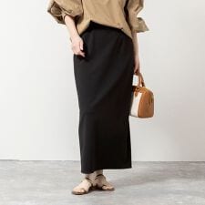 《セットアップ対応》ウォッシャブルマルチファンクションタイトスカート