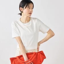 《手洗い可能》W&Wショート丈ロゴTシャツ