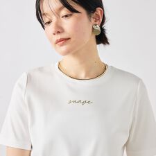 《手洗い可能》W&Wベイシック丈ロゴTシャツ