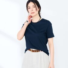 《手洗い可能》W&Wベイシック丈Tシャツ