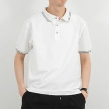 【TAION/タイオン】NON DOWN BASIC JERSEY HARF SLEEVE POLO