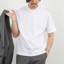 《ビジカジ対応》超長綿ハイゲージポンチ ジャケットTシャツ 26SS