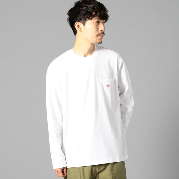 DANTON／ダントン】ポケット付きロングスリーブTシャツ＃JD