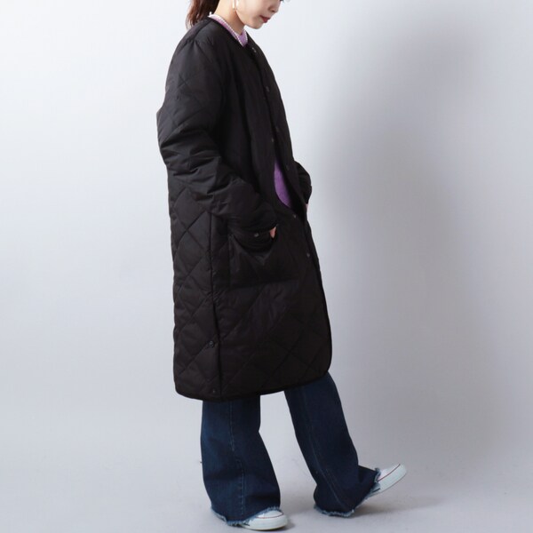 TAION／タイオン】キルティングロングダウンコート | フレディ