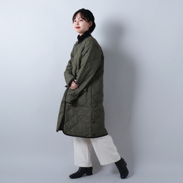 TAION キルティングロングコート TAION／タイオン】キルティングロングダウンコート | フレディ