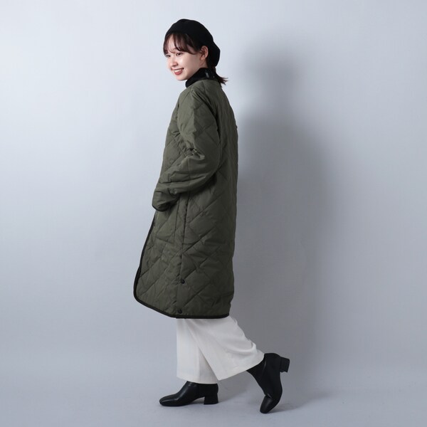 TAION／タイオン】キルティングロングダウンコート | フレディ