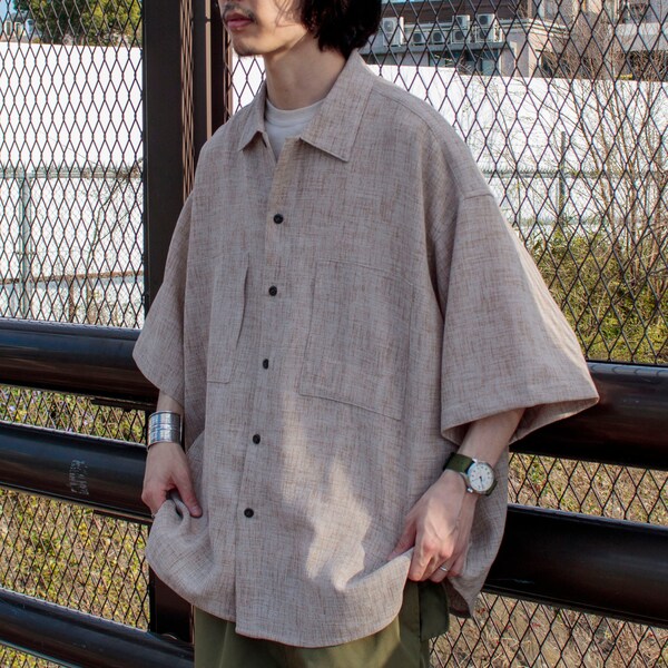 麻100% HOMME DEUX カーディガン Mサイズ オリーブ 麻100% HOMME DEUX カーディガン Mサイズ オリーブ（楽天市場