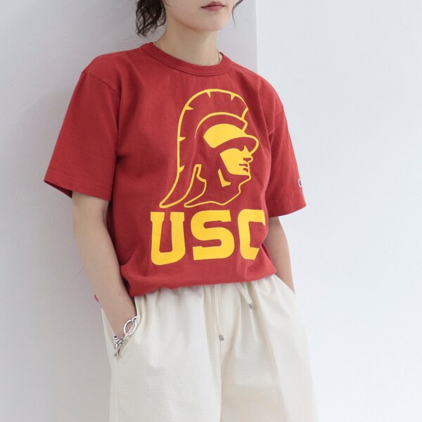 【新品未使用】USC Champion USC Tシャツ マルーン S Champion／チャンピオン】USC Tシャツ | フレディ