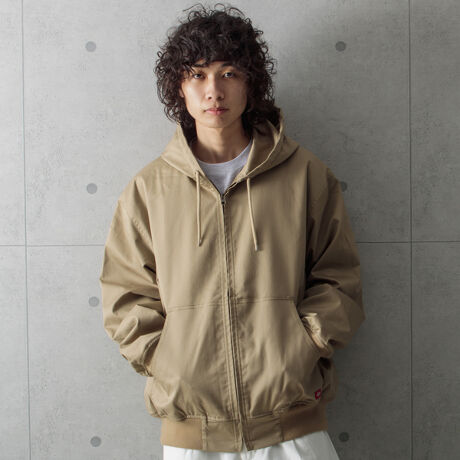 Dickies／ディッキーズ】フードジャケット 裏キルト ジップ 