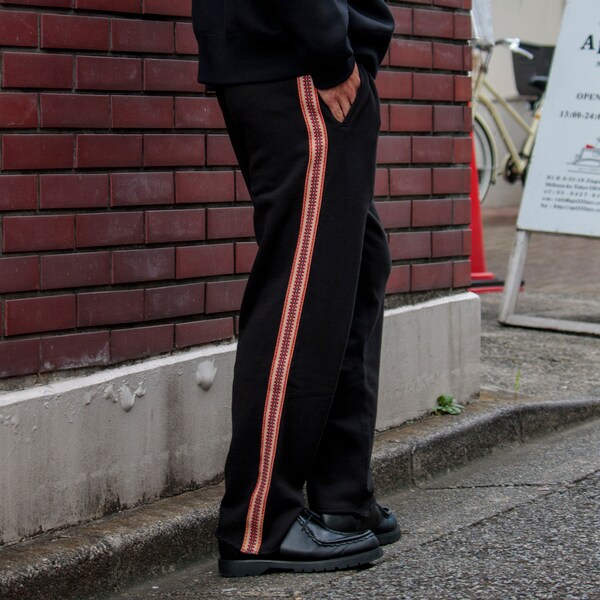 wales bonner クロシェサイドストライプデニムパンツ wales bonner クロシェサイドストライプデニムパンツ