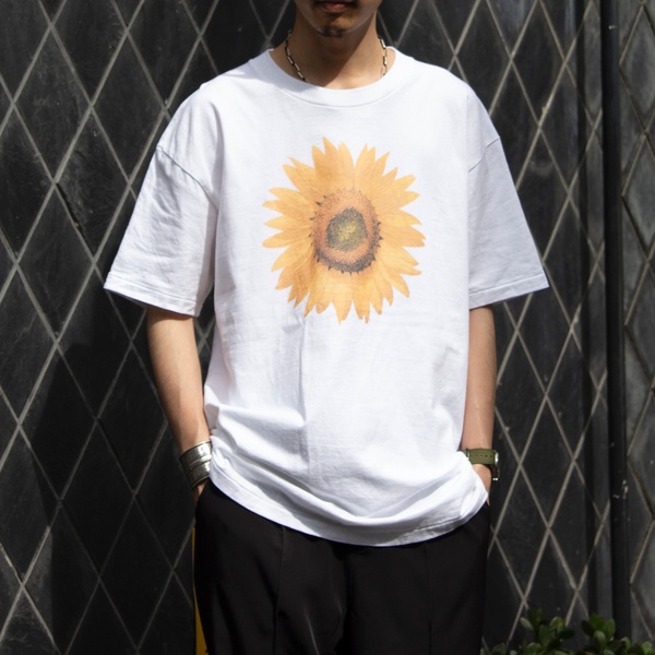 SUN FLOWER ひまわり 向日葵 Tシャツ 90s