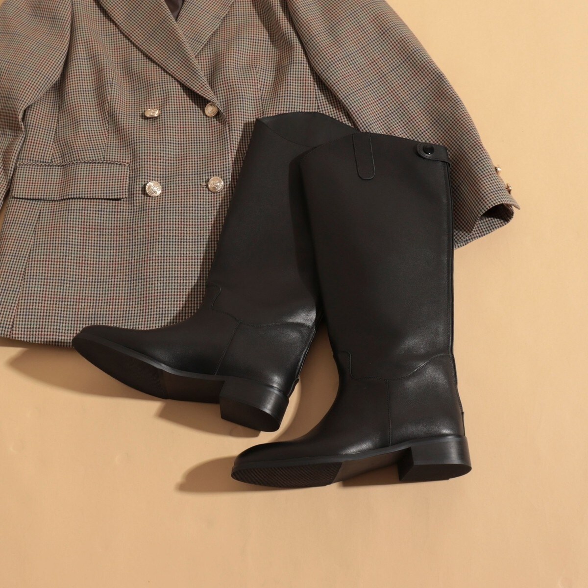 REMME/レメ】バックジップロングブーツ39