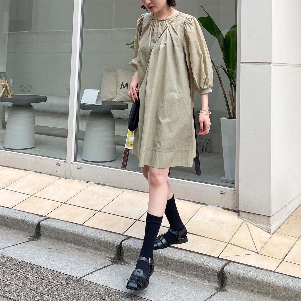 グレースコンチネンタルのバルーンスリーブチュニック /ホワイト GRACE CONTINENTAL 刺繍 バルーンスリーブ チュニック ホワイト