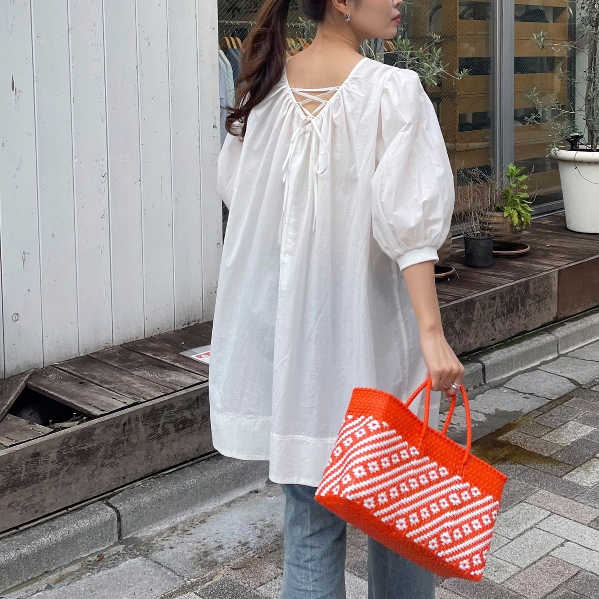 ETRÉ TOKYO ホワイトバルーンスリーブチュニック WEB限定】・【新色追加】2WAYバルーンスリーブチュニック
