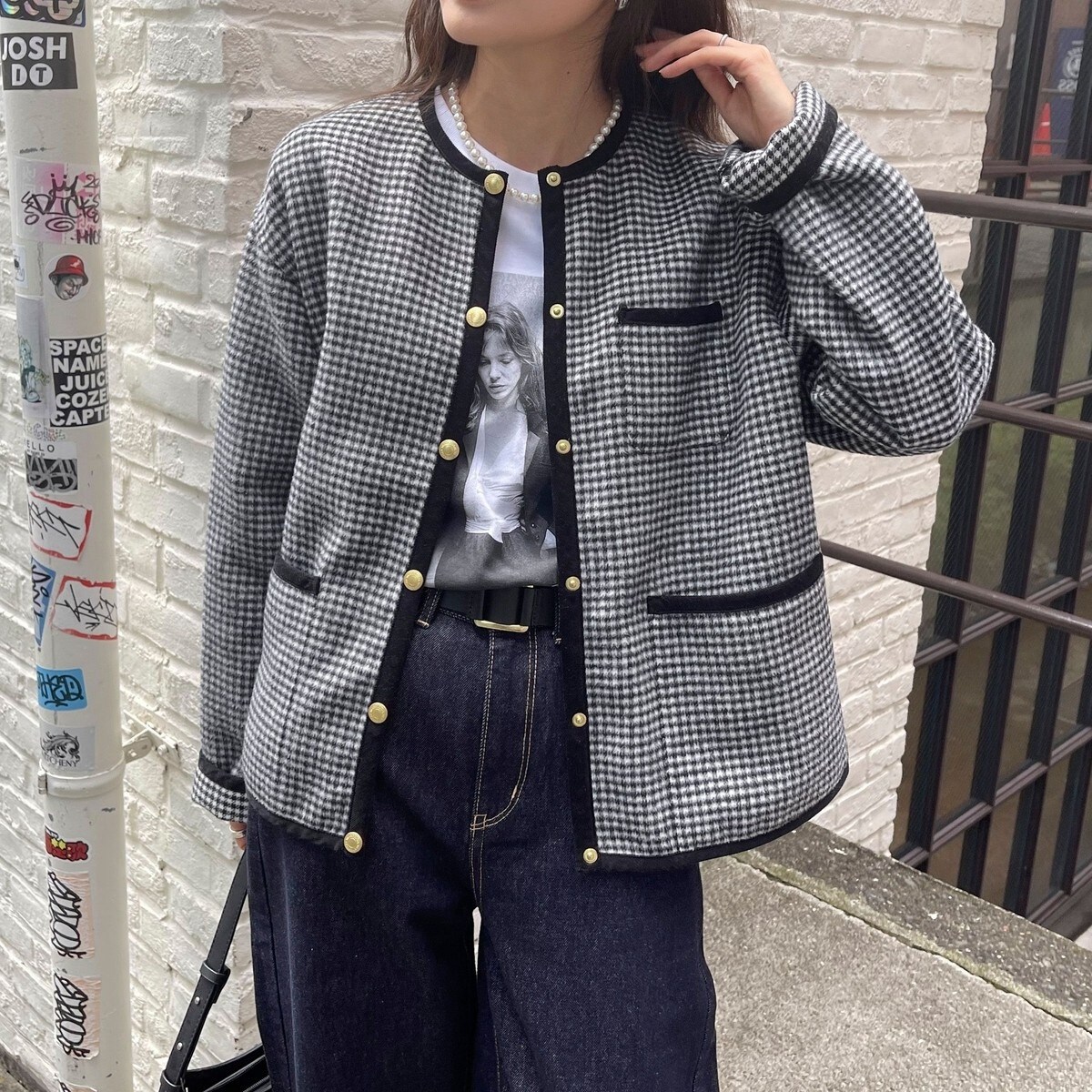 トラディショナルウェザーウェア ARKLEY A-LINE DENIM 白
