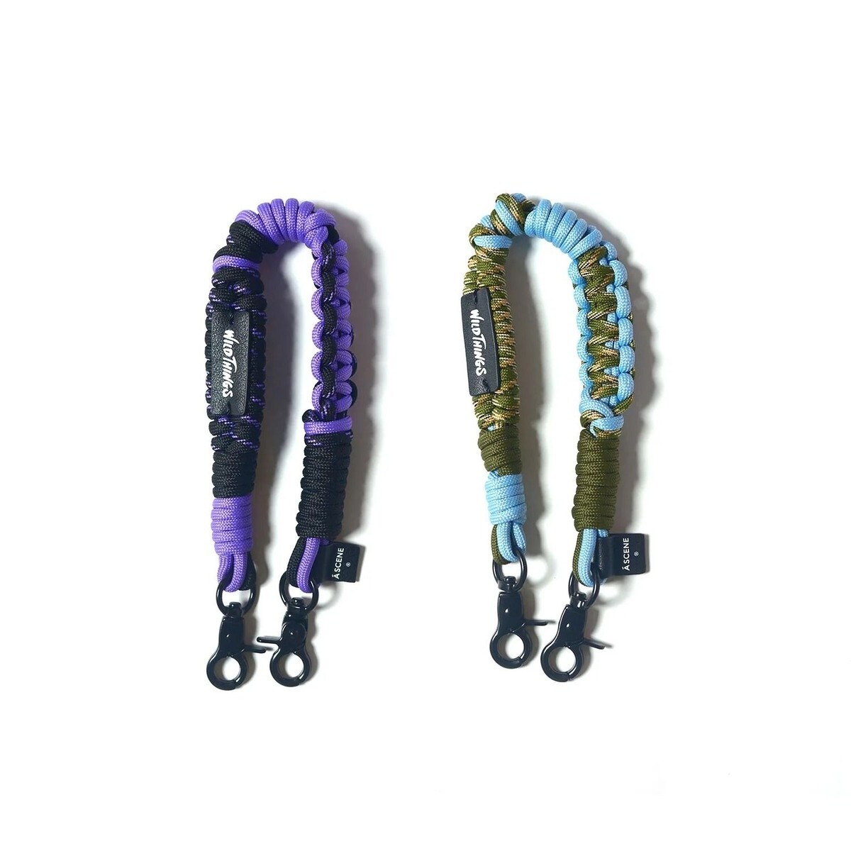パラコードストラップ（hobbit） パラコード ネックストラップ（ネイビー×タン） | Paracord