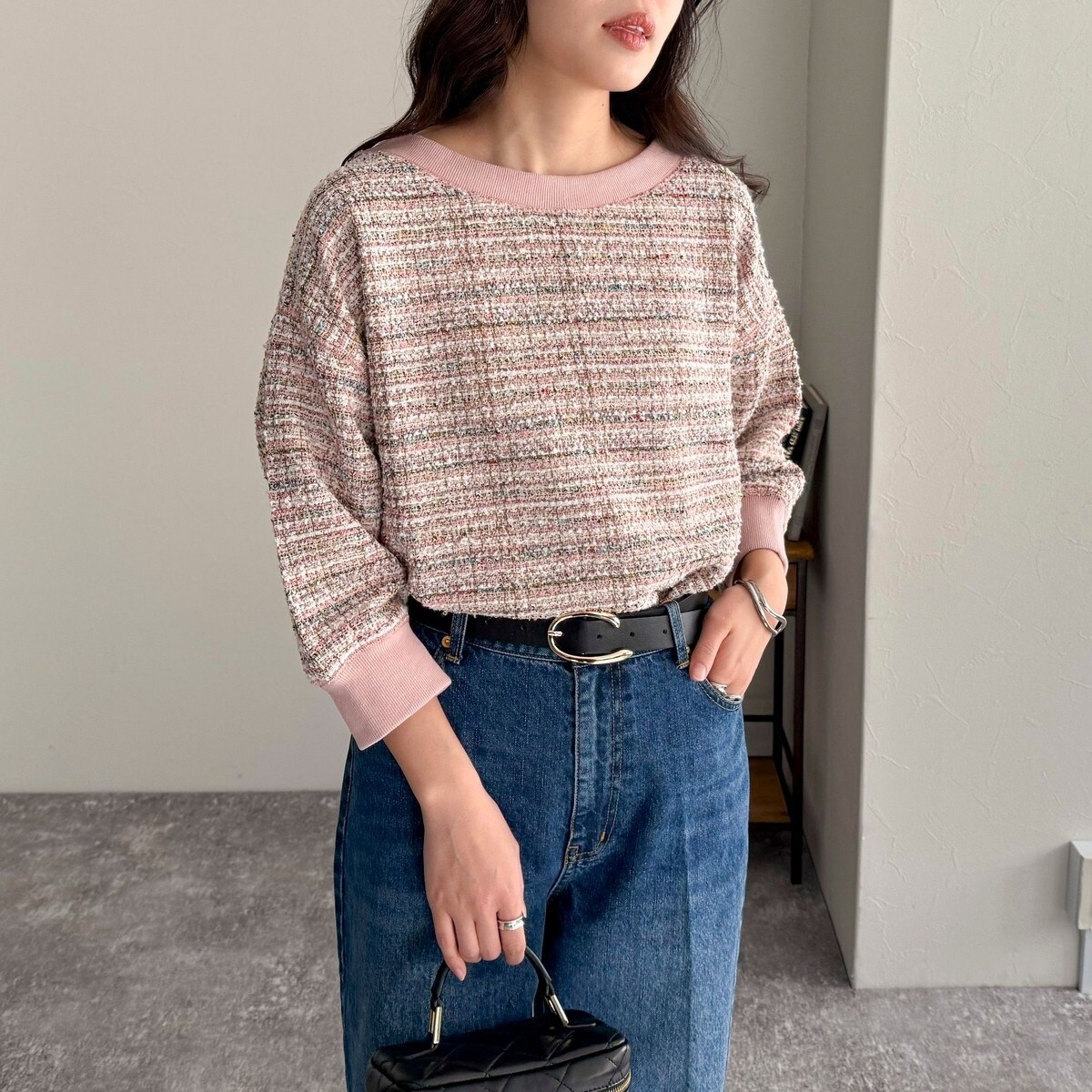 ［新品］2wayツイードプルオーバー 2WAYツイードプルオーバーカットソー | FREDY & GLOSTER