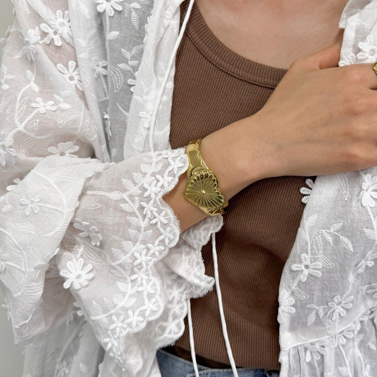 chibi jewels/チビ・ジュエルズ】ハートコンチョバングル | フレディ