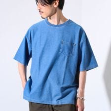 【GLOSTER/グロスター】カットデニムポケT デニムTシャツ ポケットTシャツ